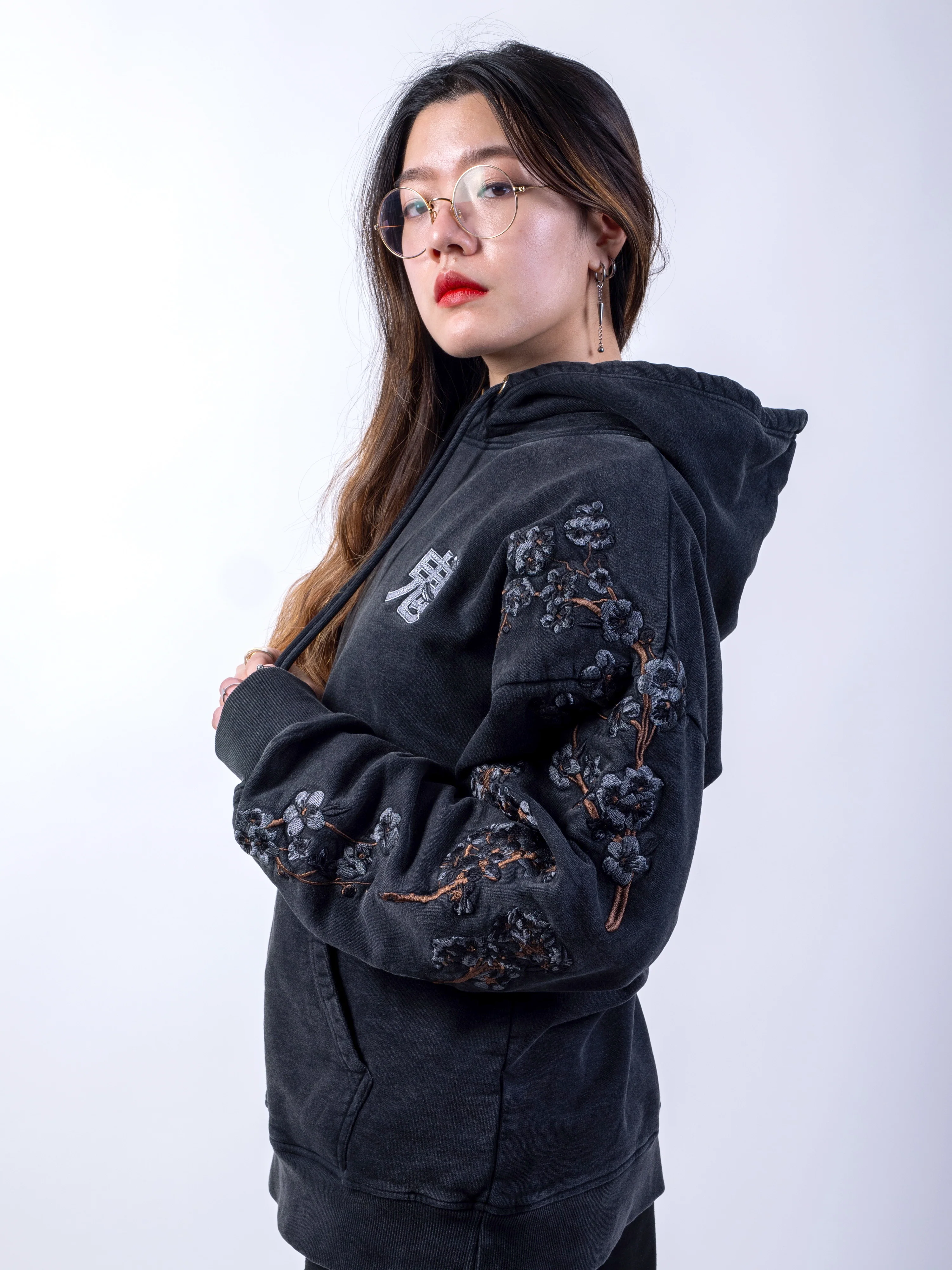 Hoodie Black Sakura - Image 5