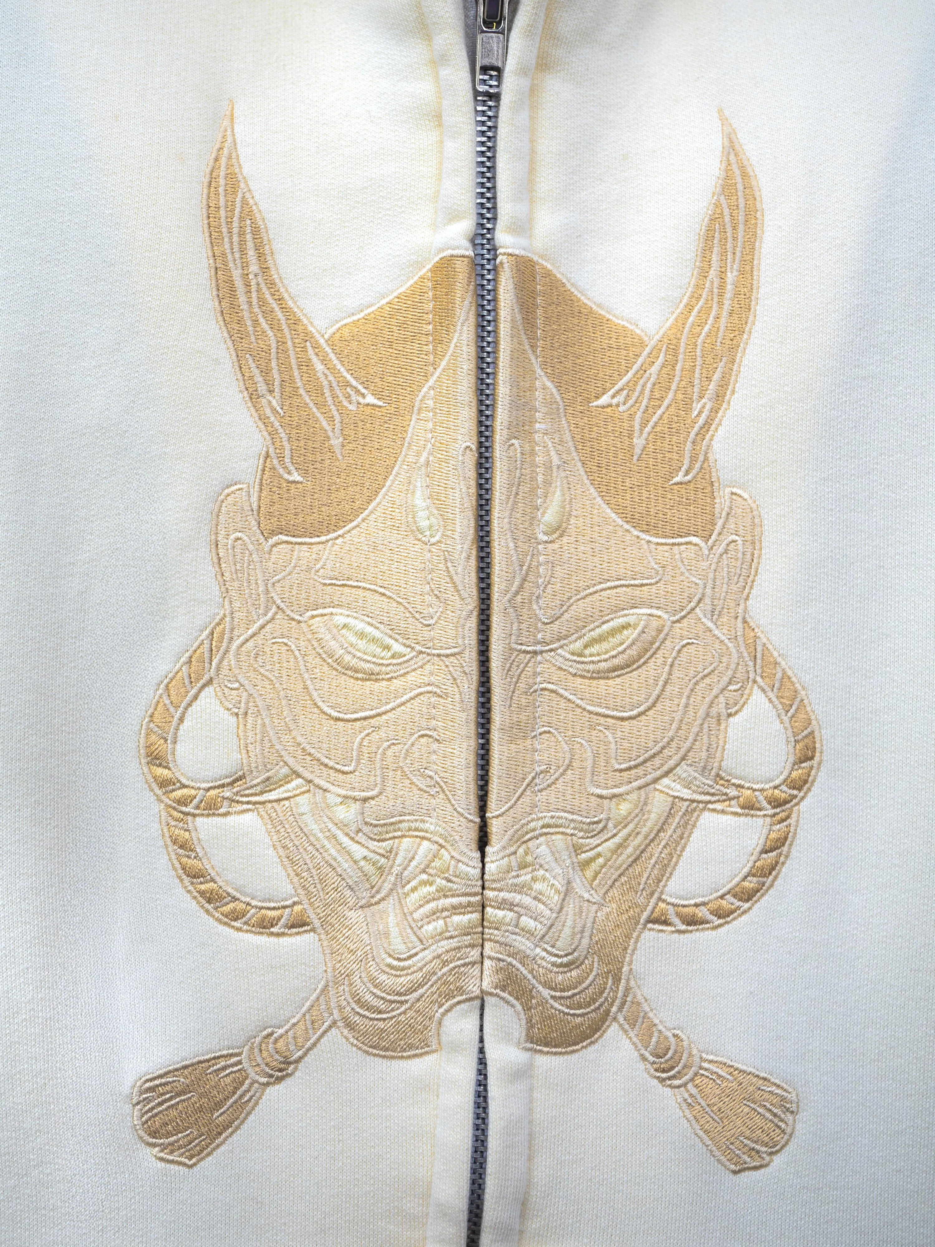 Hoodie zippé beige - Image 3