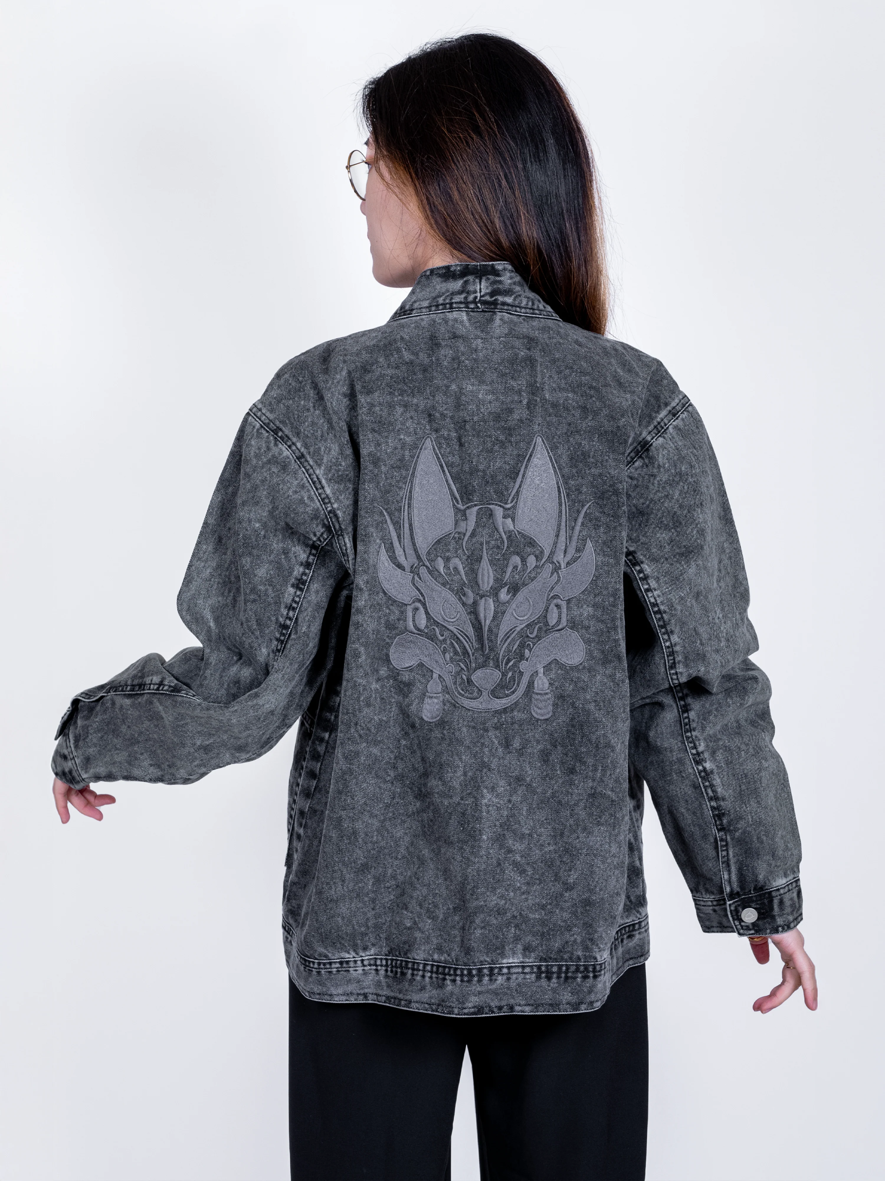Veste Jean Noir Kitsune - Image 3