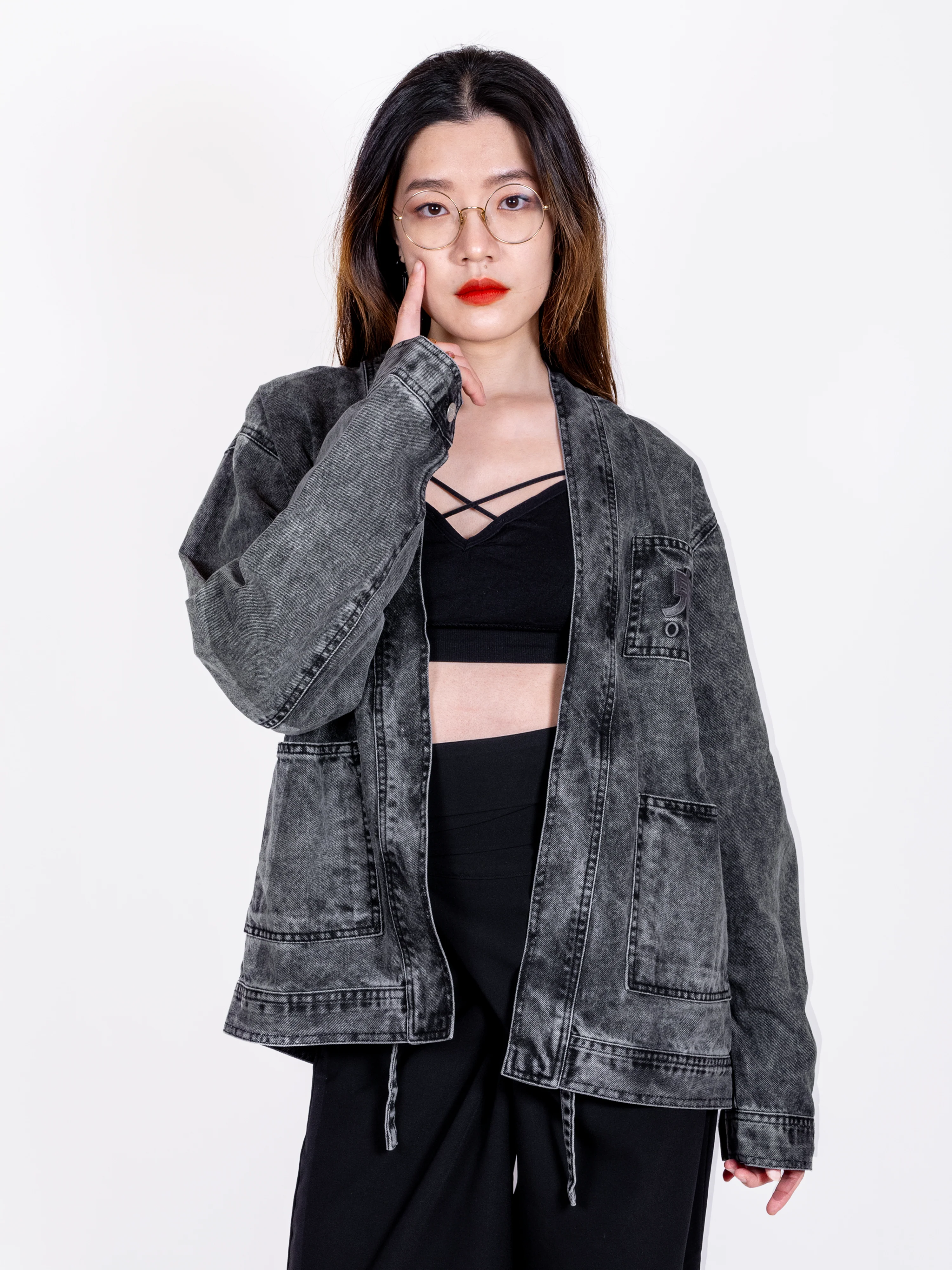 Veste Jean Noir Kitsune - Image 5